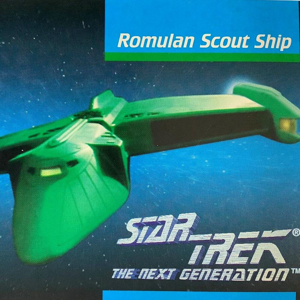 Romulan Scout Ship, Star Trek, The Next Generation, 1992, Impel Card No.035